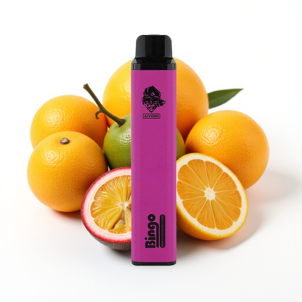 Aivono AIM BINGO 4000 Puffs Rechargeable Orange Passion Fruit Guava