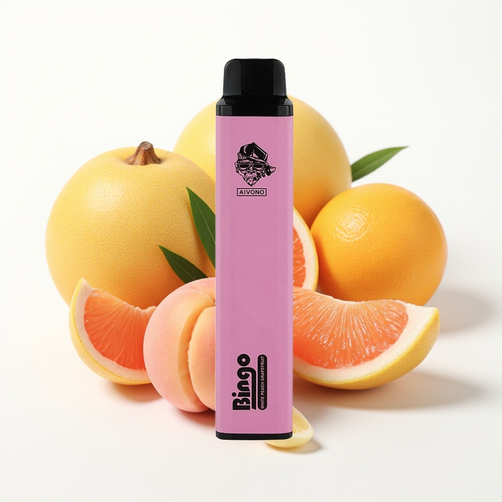 Aivono AIM BINGO 4000 Puffs Rechargeable White Peach Grappefruit