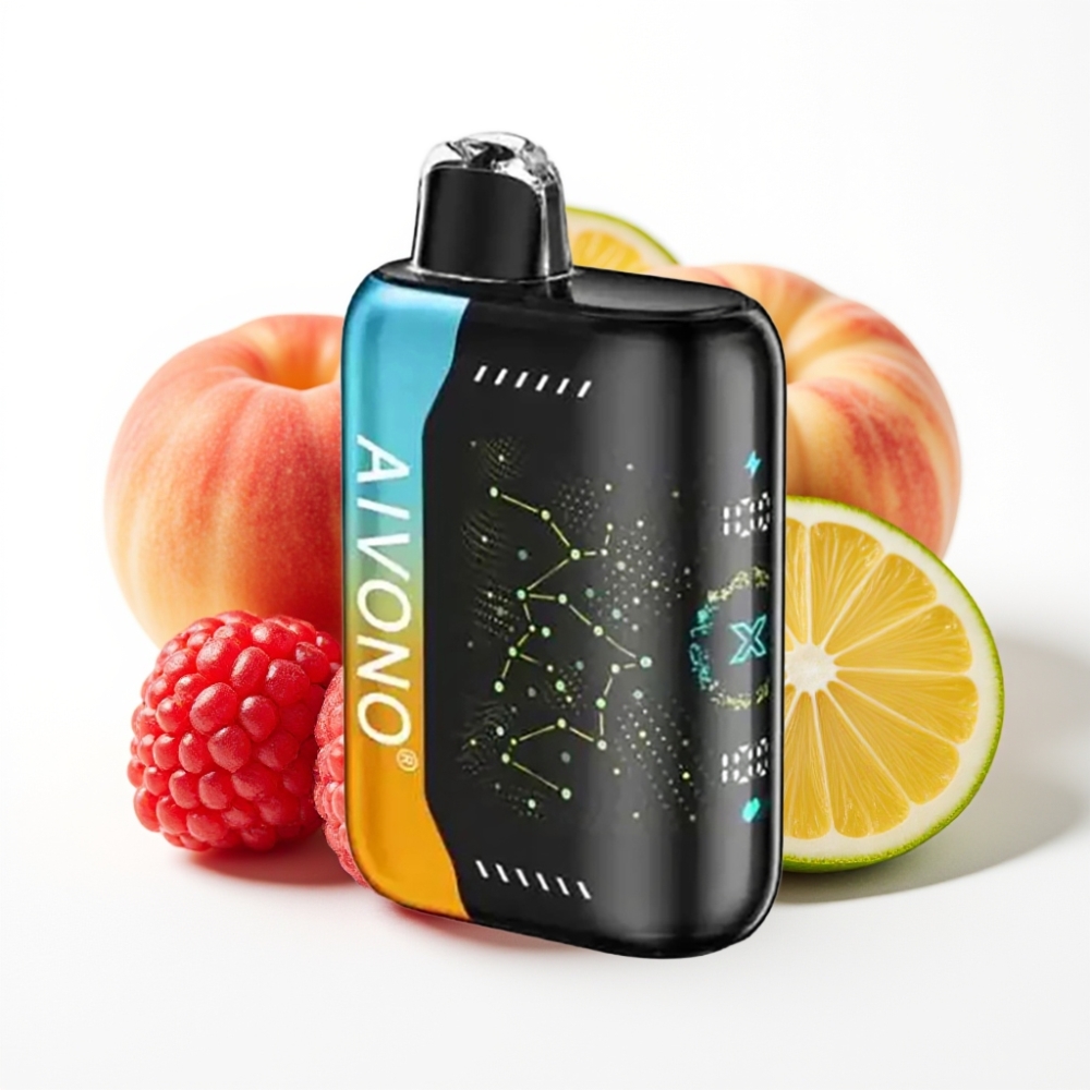 Aivono AIM BOOM 25000 Puffs 28ml Raspberry Peach Lime