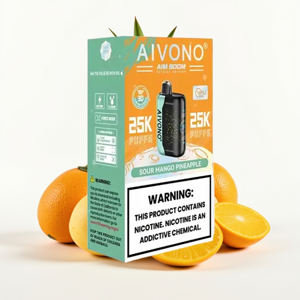 Aivono AIM BOOM 25000 Puffs 28ml Sour Mango Pineapple
