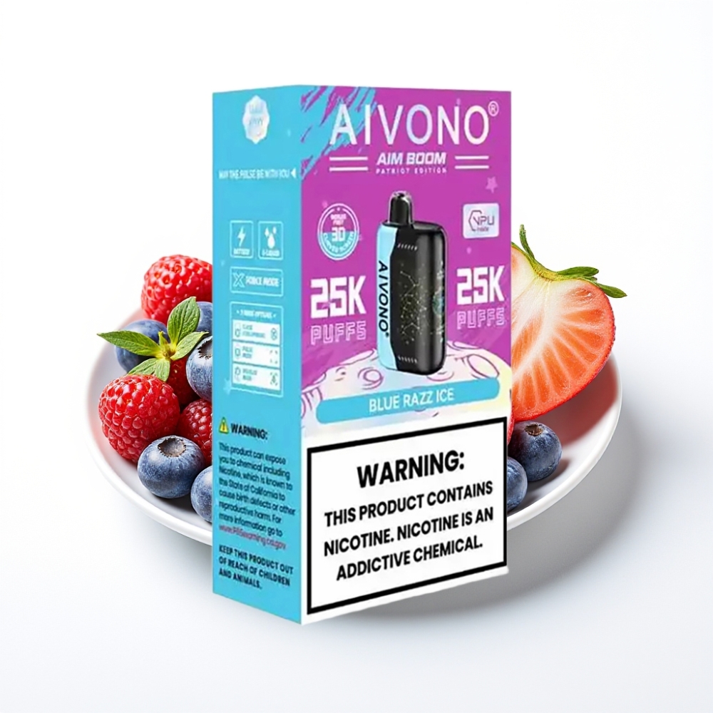 Aivono AIM BOOM 25000 Puffs 28ml Type-C Blue Razz Ice