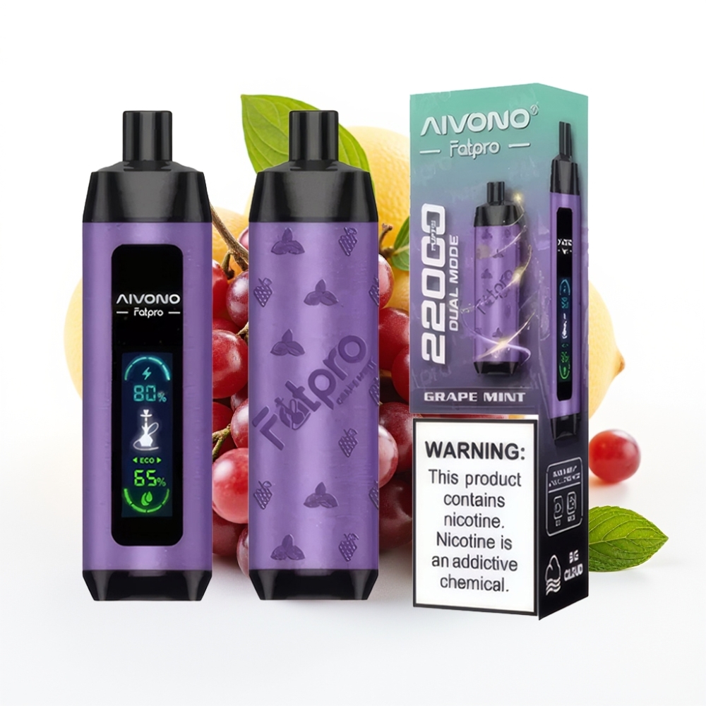 Aivono AIM FATPRO 22000 Puffs Rechargeable Grape Mint
