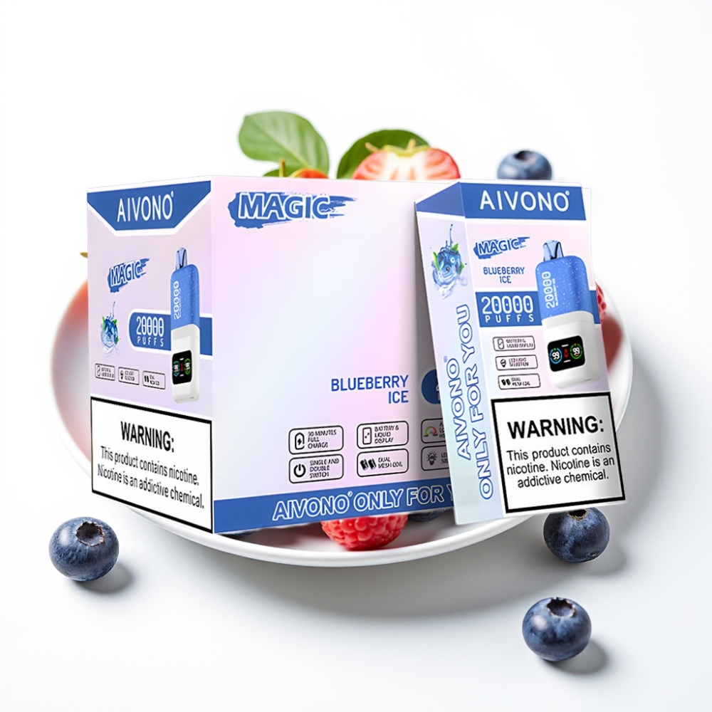 Aivono AIM MAGIC 20000 Puffs Dual Mesh Coils Blueberry ice