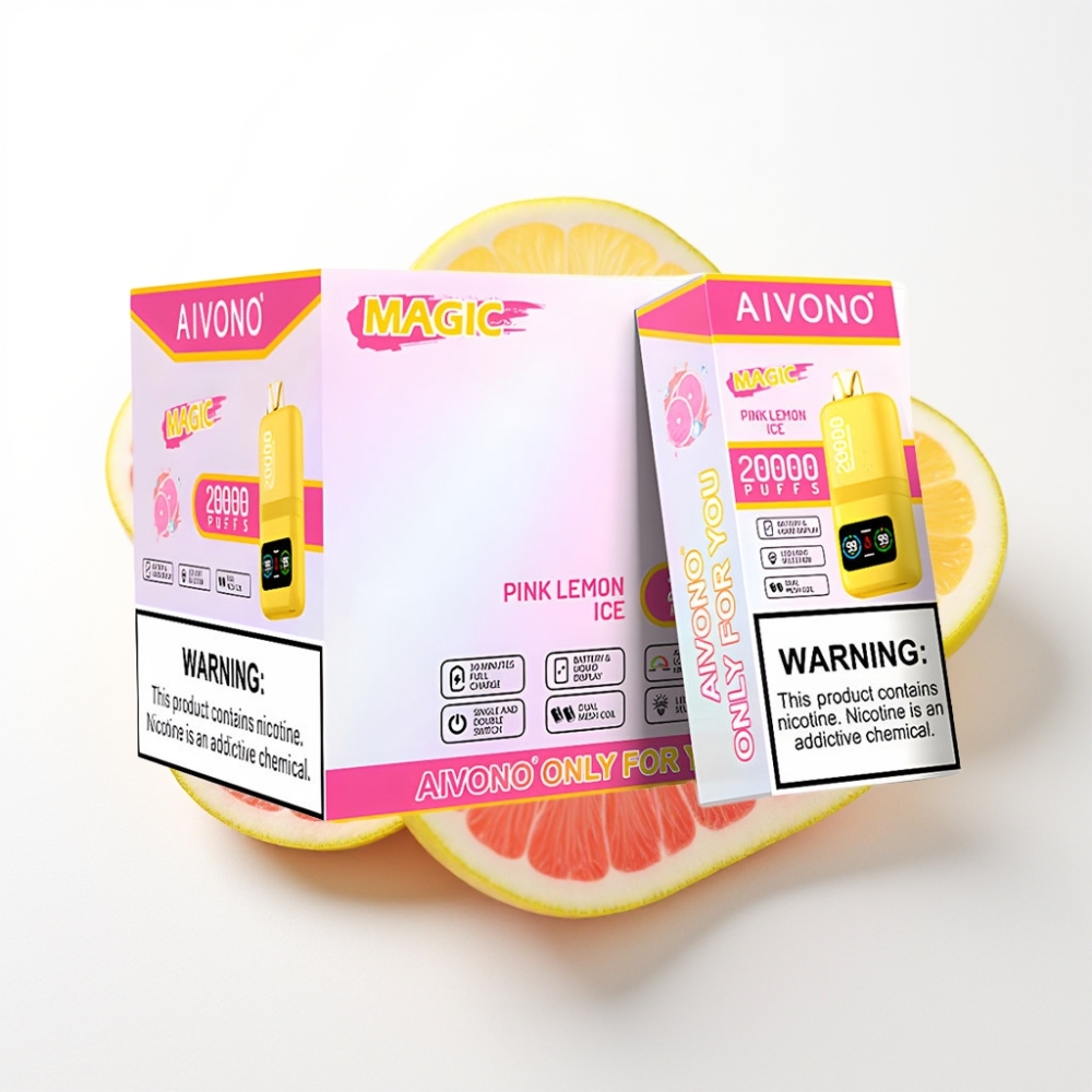 Aivono AIM MAGIC 20000 Puffs Dual Mesh Coils Pink Lemon Ice
