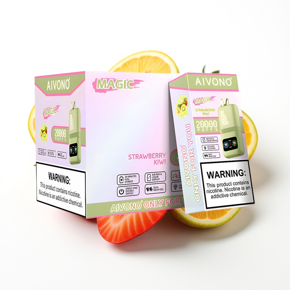 Aivono AIM MAGIC 20000 Puffs Dual Mesh LCD Strawberry Kiwi
