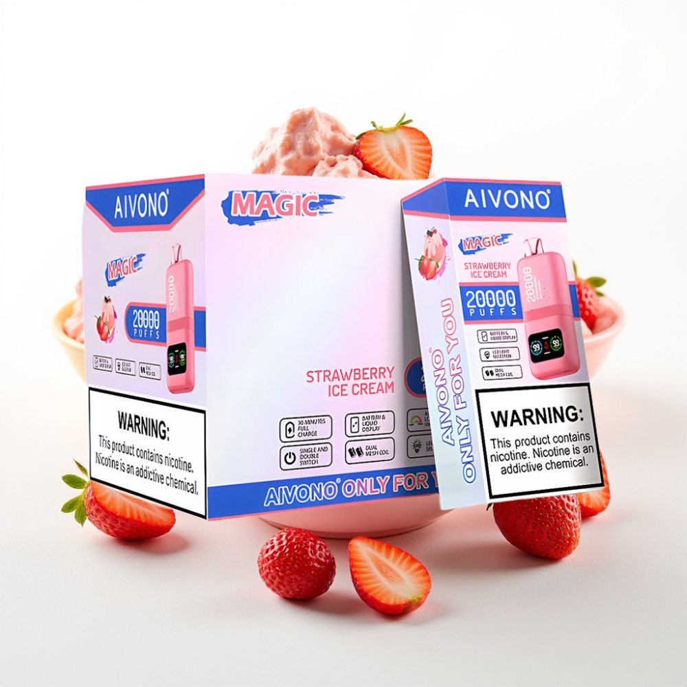 Aivono AIM MAGIC 20000 Puffs Dual Mesh Strawberry Ice Cream