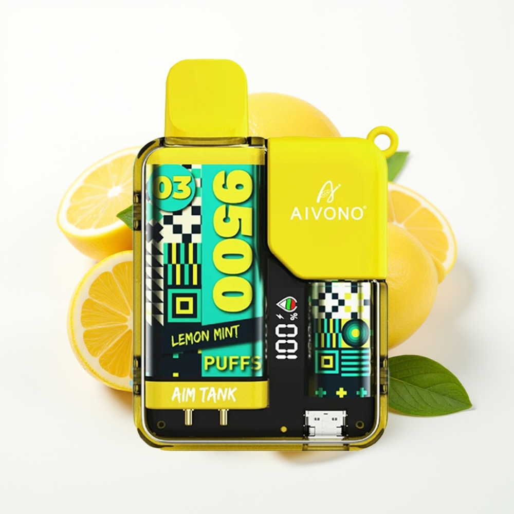 Aivono AIM-TANK 9500 Puffs 18ml LCD Lemon Mint