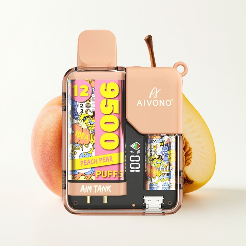 Aivono AIM-TANK 9500 Puffs 18ml LCD Peach Pear