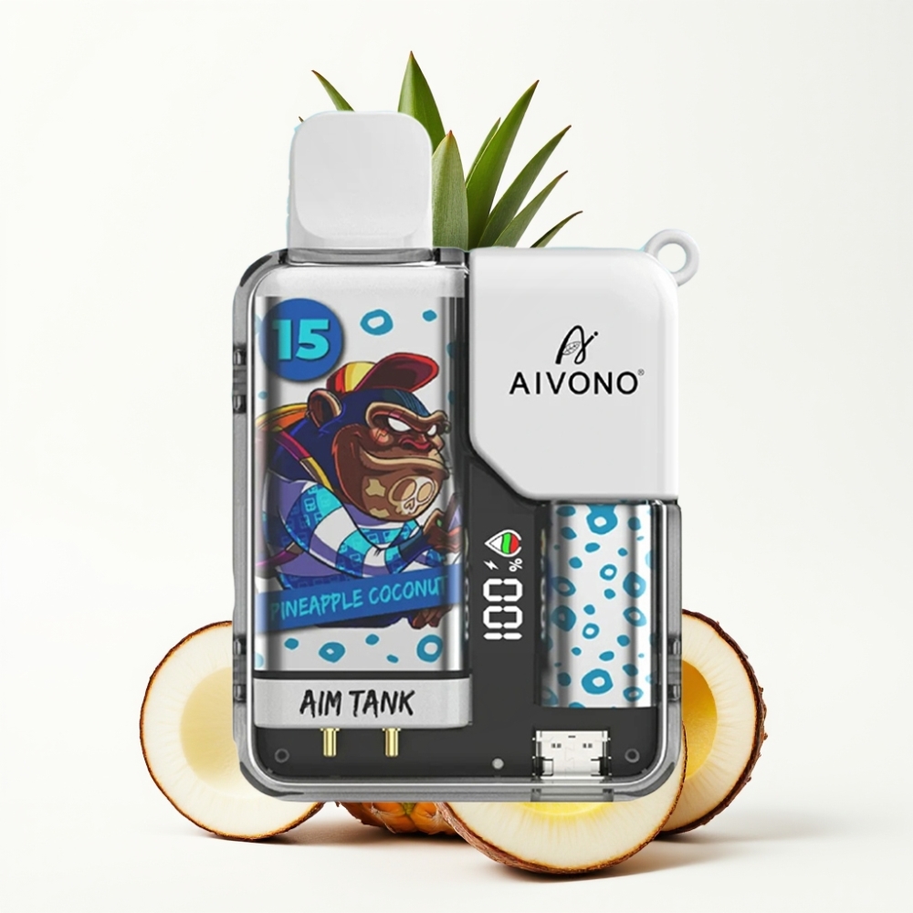 Aivono AIM-TANK 9500 Puffs 18ml LCD Pineapple Coconut