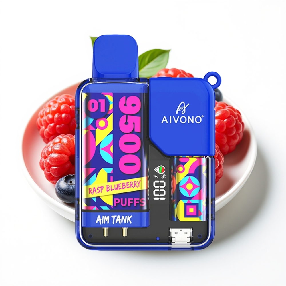 Aivono AIM-TANK 9500 Puffs 18ml LCD Rasp Blueberry