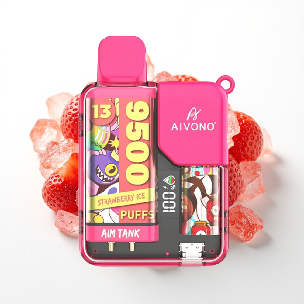 Aivono AIM-TANK 9500 Puffs 18ml LCD Strawberry Ice