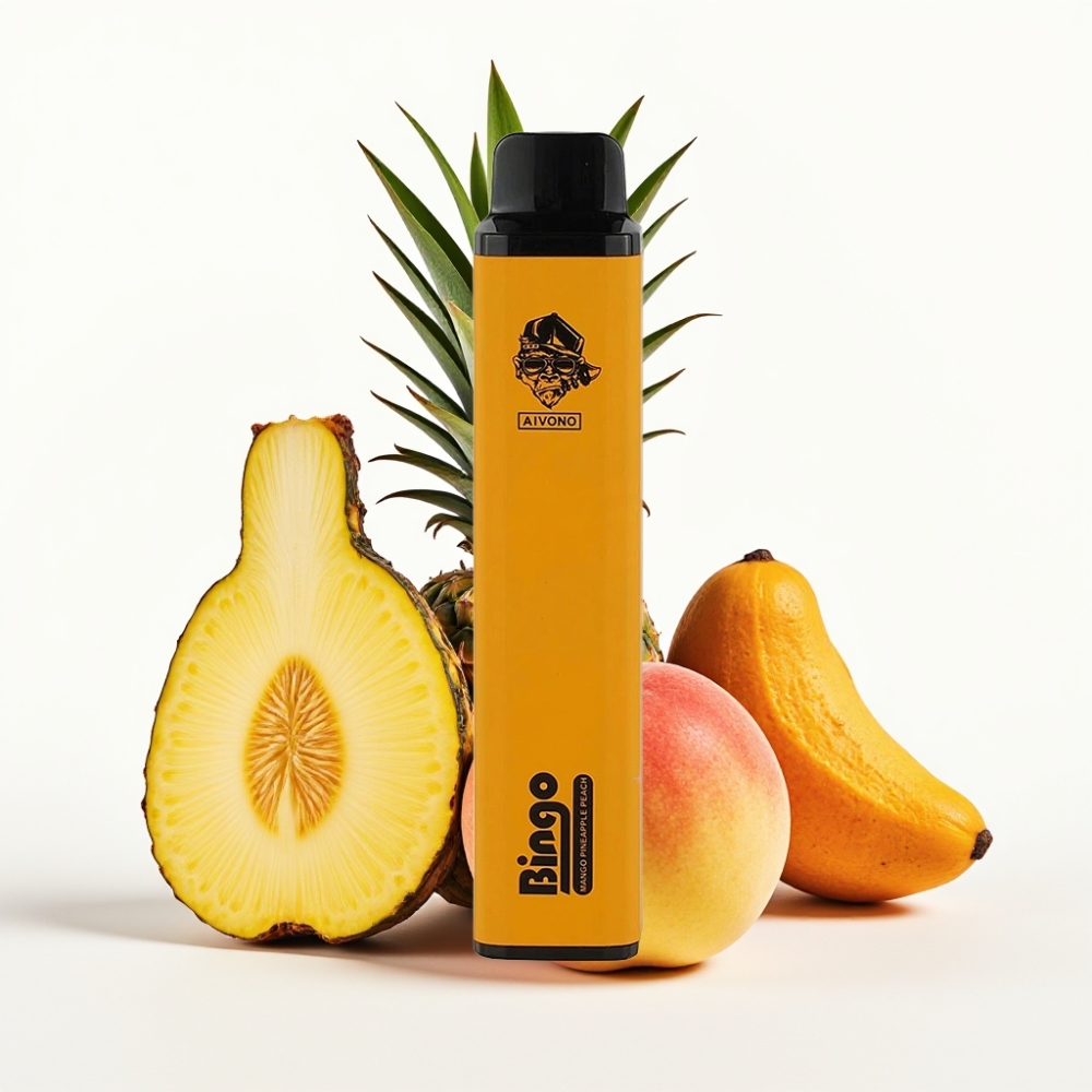 Aivono Aim Bingo 4000 Puffs 10mL Rechargeable Wango Pineapple Peach
