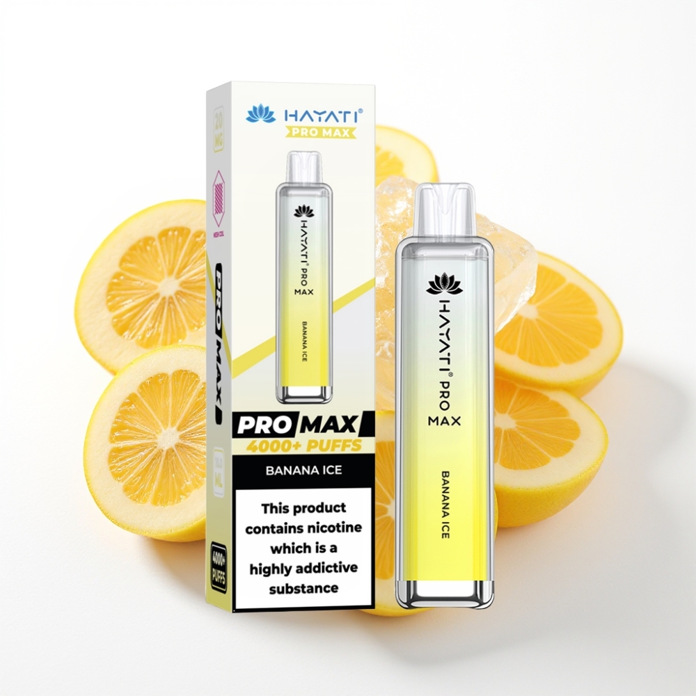 Hayati Pro Max 4000 Puffs Dual Mesh Coil Banana Ice