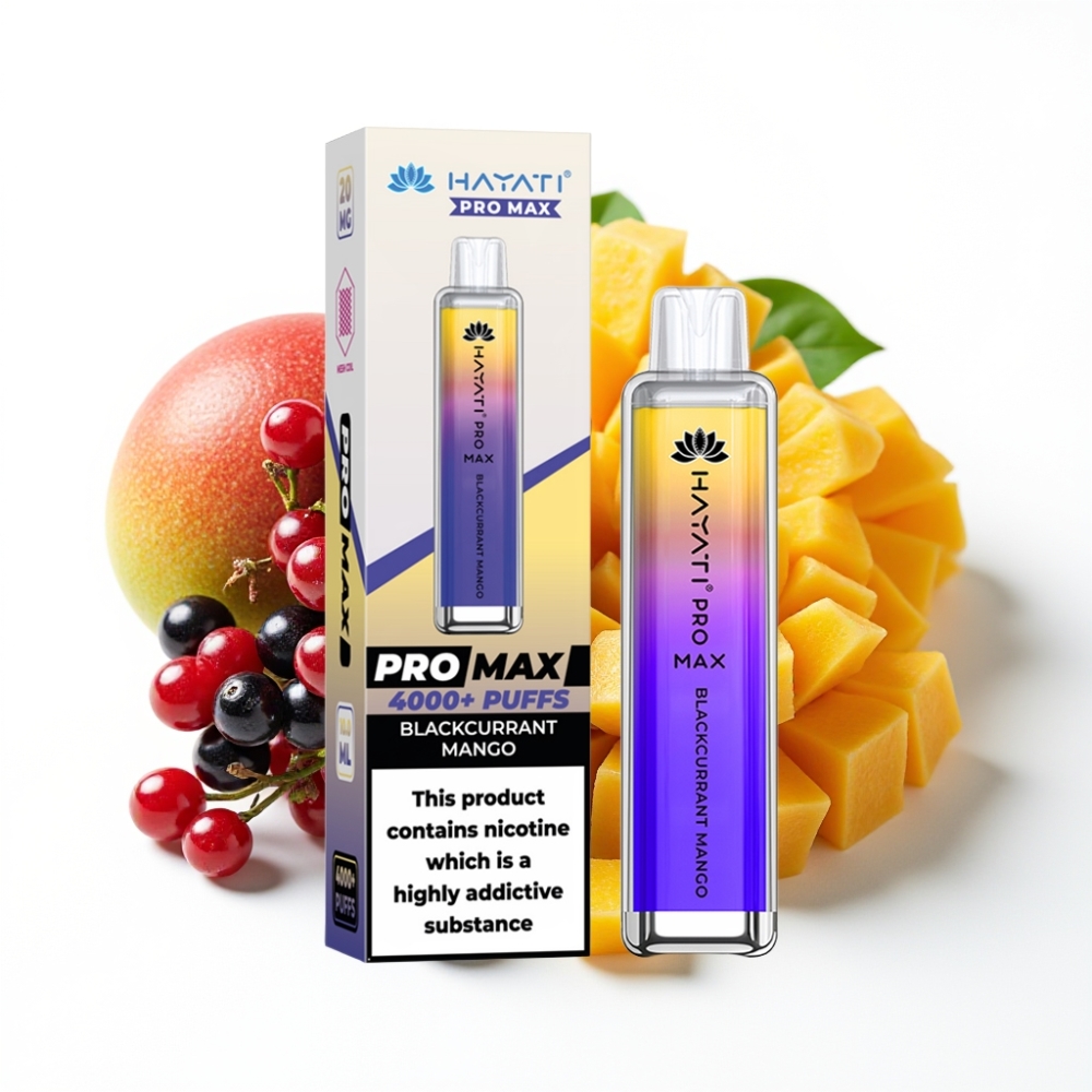 Hayati Pro Max 4000 Puffs Dual Mesh Coil Disposable Vape Blackcurrant Mango
