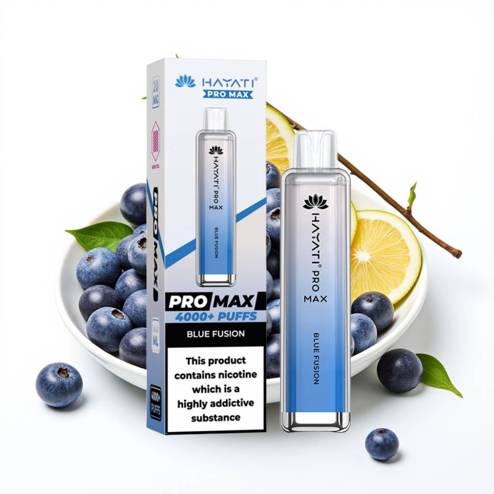 Hayati Pro Max 4000 Puffs Dual Mesh Coil Disposable Vape Blue Fusion