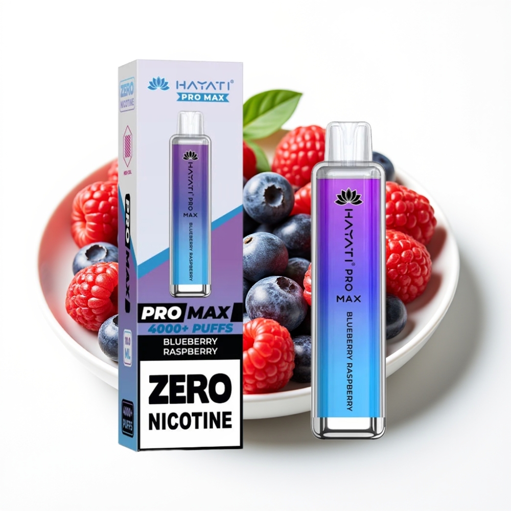 Hayati Pro Max 4000 Puffs Dual Mesh Coil Disposable Vape Blueberry Raspberry