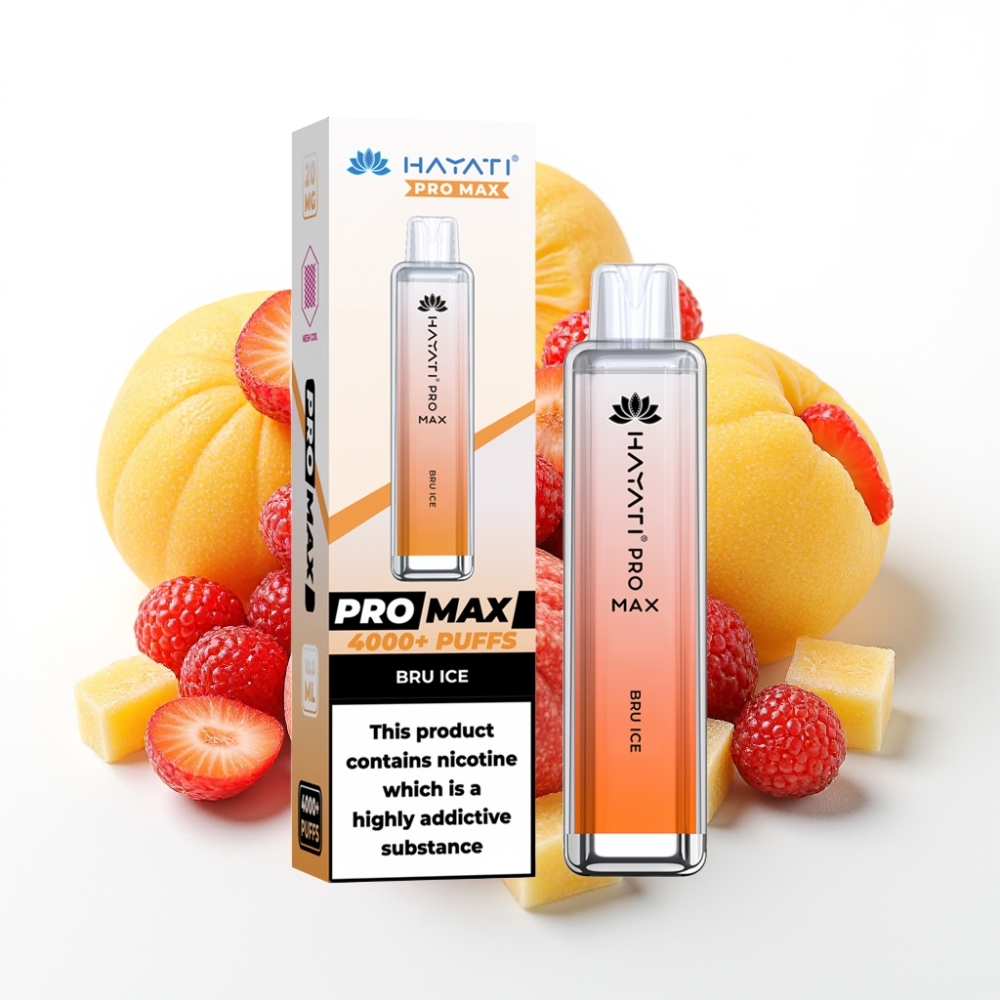 Hayati Pro Max 4000 Puffs Dual Mesh Coil Disposable Vape Bru Ice