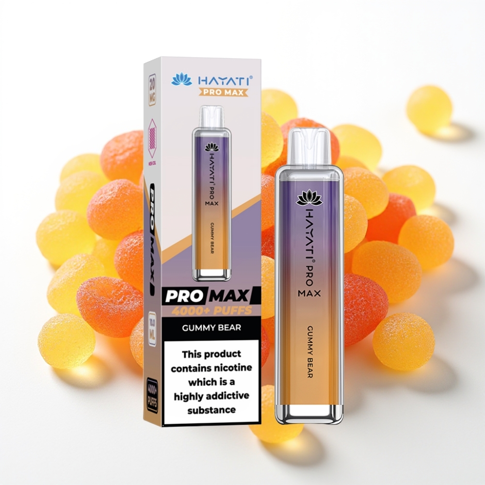 Hayati Pro Max 4000 Puffs Dual Mesh Coil Disposable Vape Gummy Bear