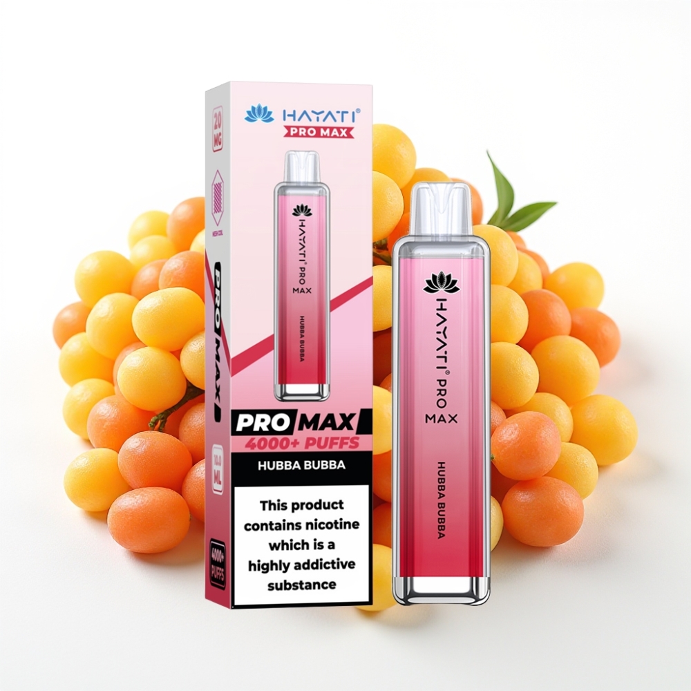 Hayati Pro Max 4000 Puffs Dual Mesh Coil Disposable Vape Hubba Bubba