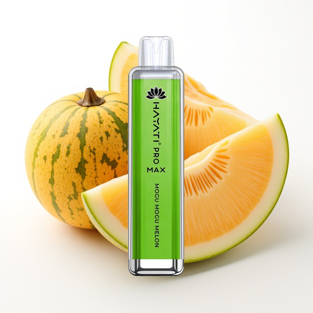 Hayati Pro Max 4000 Puffs Dual Mesh Coil Disposable Vape Mogu Mogu Melon