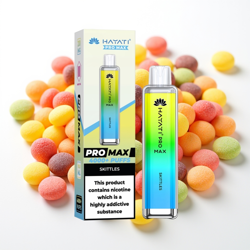Hayati Pro Max 4000 Puffs Dual Mesh Coil Disposable Vape Skittles