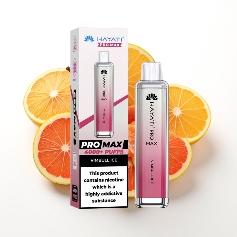 Hayati Pro Max 4000 Puffs Dual Mesh Coil Disposable Vape Vimbull Ice