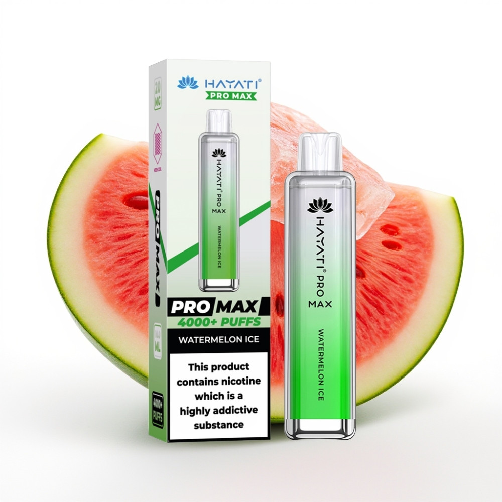 Hayati Pro Max 4000 Puffs Dual Mesh Coil Disposable Vape Watermelon Ice