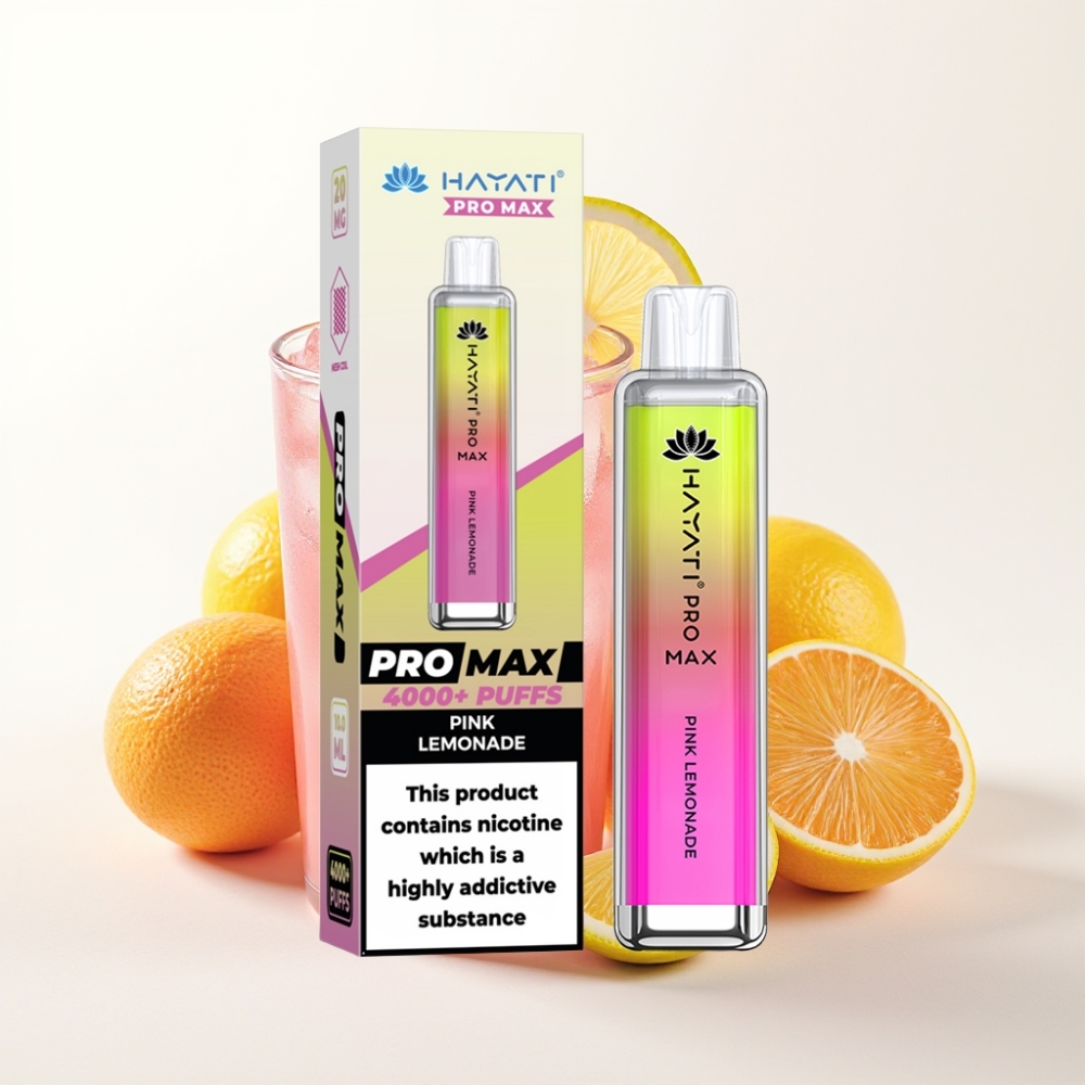 Hayati Pro Max 4000 Puffs Dual Mesh Coil Pink Lemonade