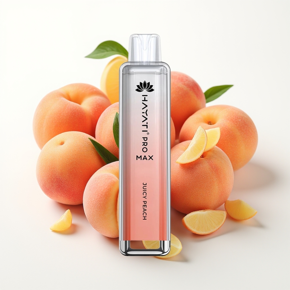Hayati Pro Max 4000 Puffs Dual Mesh Coil Rechargeable Juicy Peach