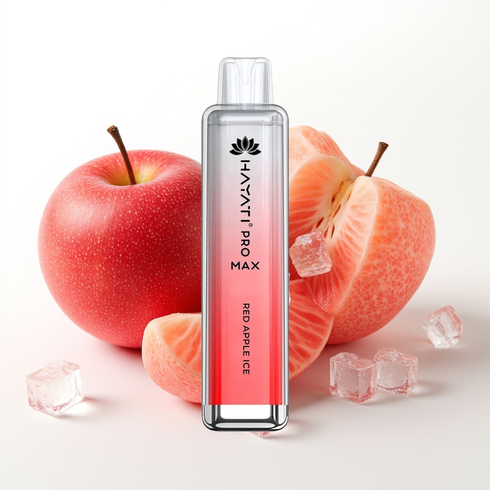 Hayati Pro Max 4000 Puffs Dual Mesh Coil Red Apple Ice
