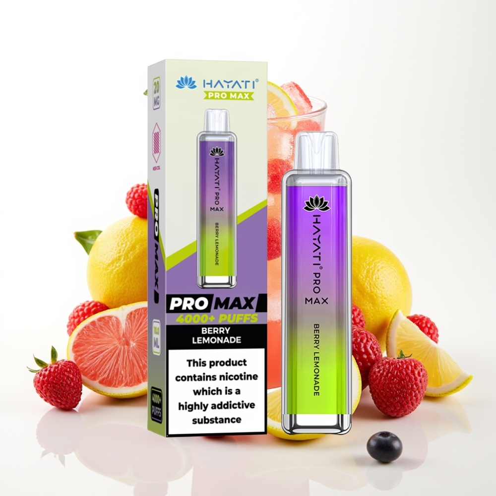 Hayati Pro Max 4000 Puffs Dual Mesh Rechargeable Berry Lemonade