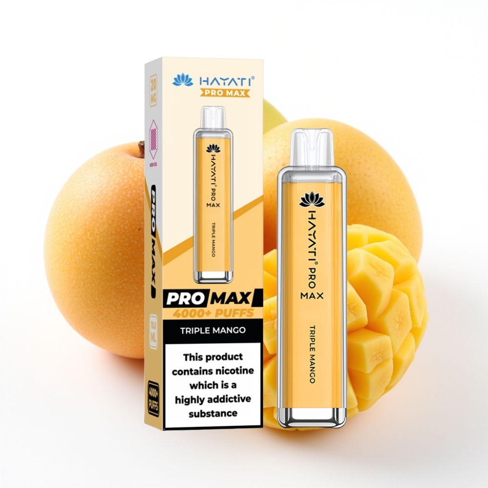 Hayati Pro Max 4000 Puffs Dual Mesh Rechargeable Triple Mango
