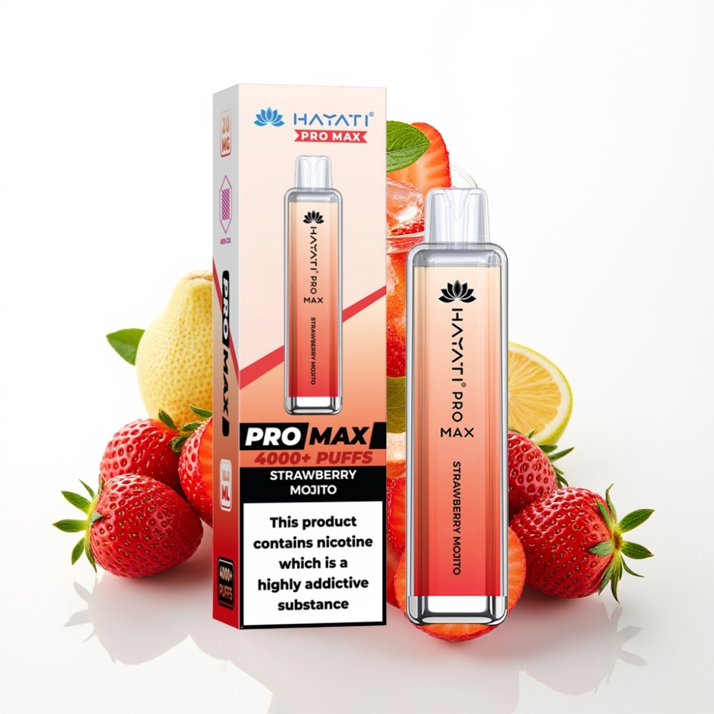 Hayati Pro Max 4000 Puffs Dual Mesh Strawberry Mojito