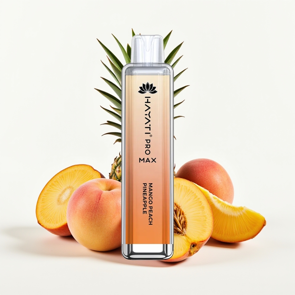 Hayati Pro Max 4000 Puffs Rechargeable Disposable Vape Mango Peach Pineapple