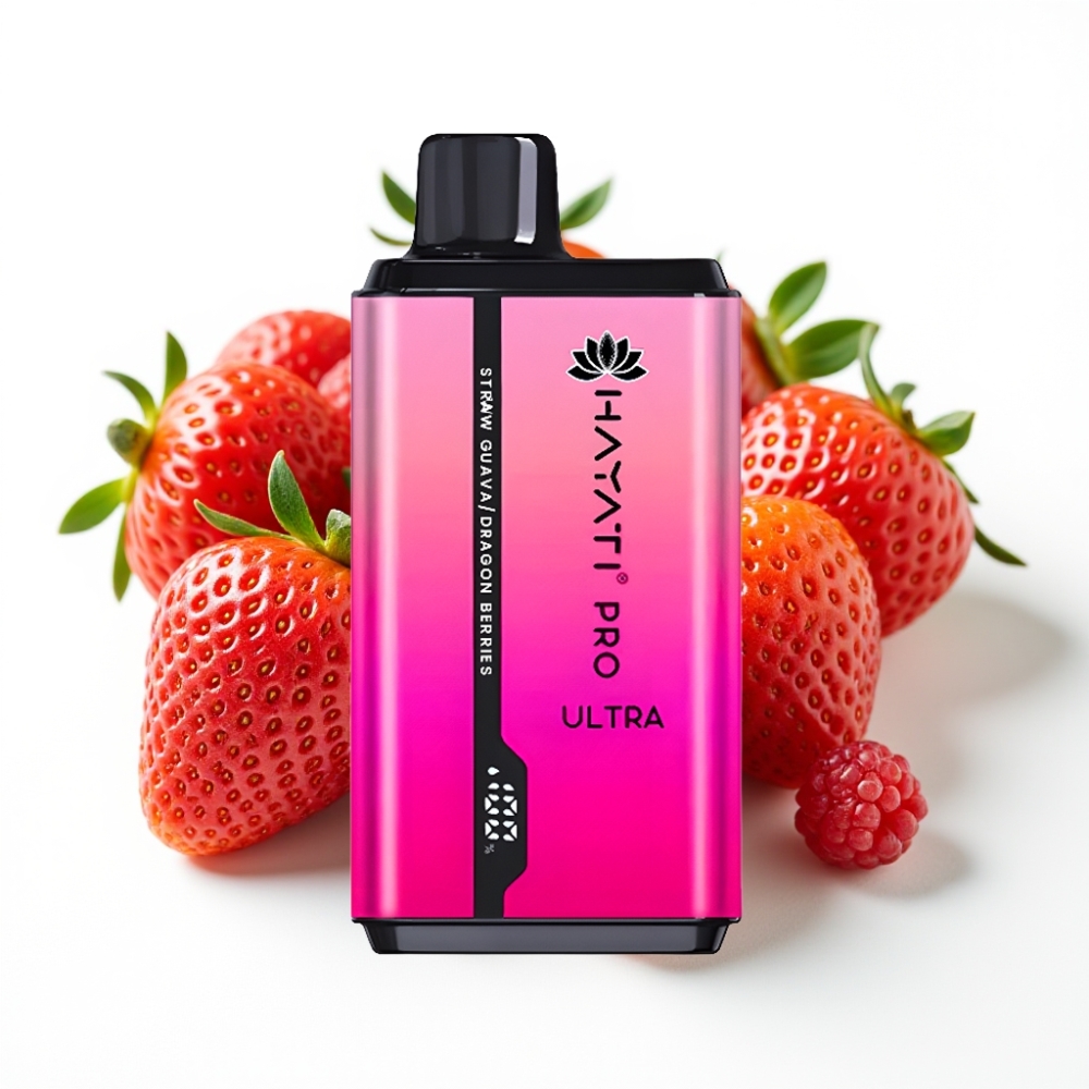 Hayati Pro Ultra 15000 Puffs 24ml 2 Strawberry Guava Dragon Berries