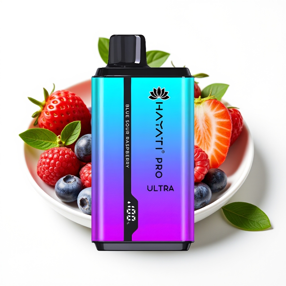 Hayati Pro Ultra 15000 Puffs 24ml Blueberny Straw Menthol Blueberry Raspberry Mentho