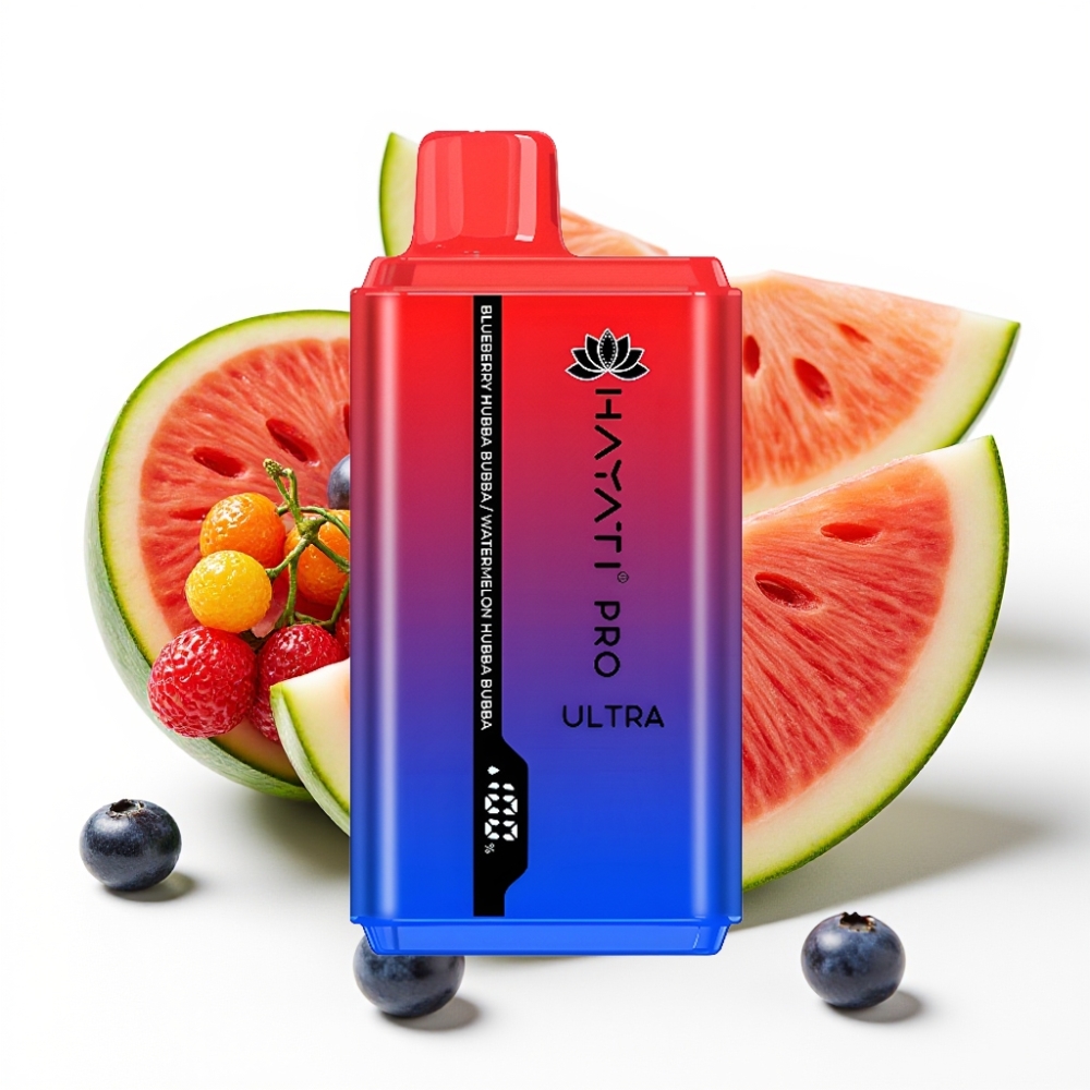 Hayati Pro Ultra 15000 Puffs 24ml Blueberry Hubba Bubba Watermelon Hubba Bubba