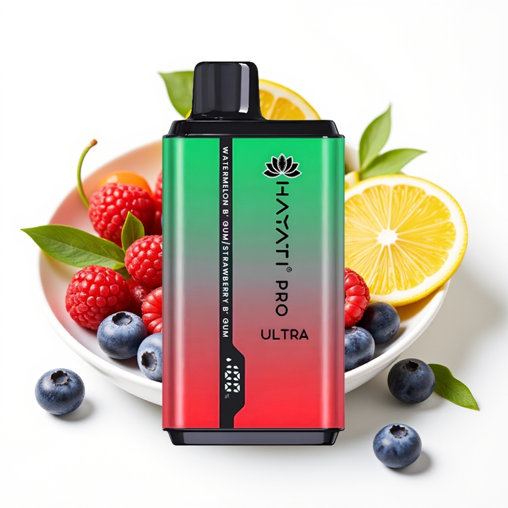 Hayati Pro Ultra 15000 Puffs 24ml Blueberry Raspberry Cherry Lemon  Blueberry
