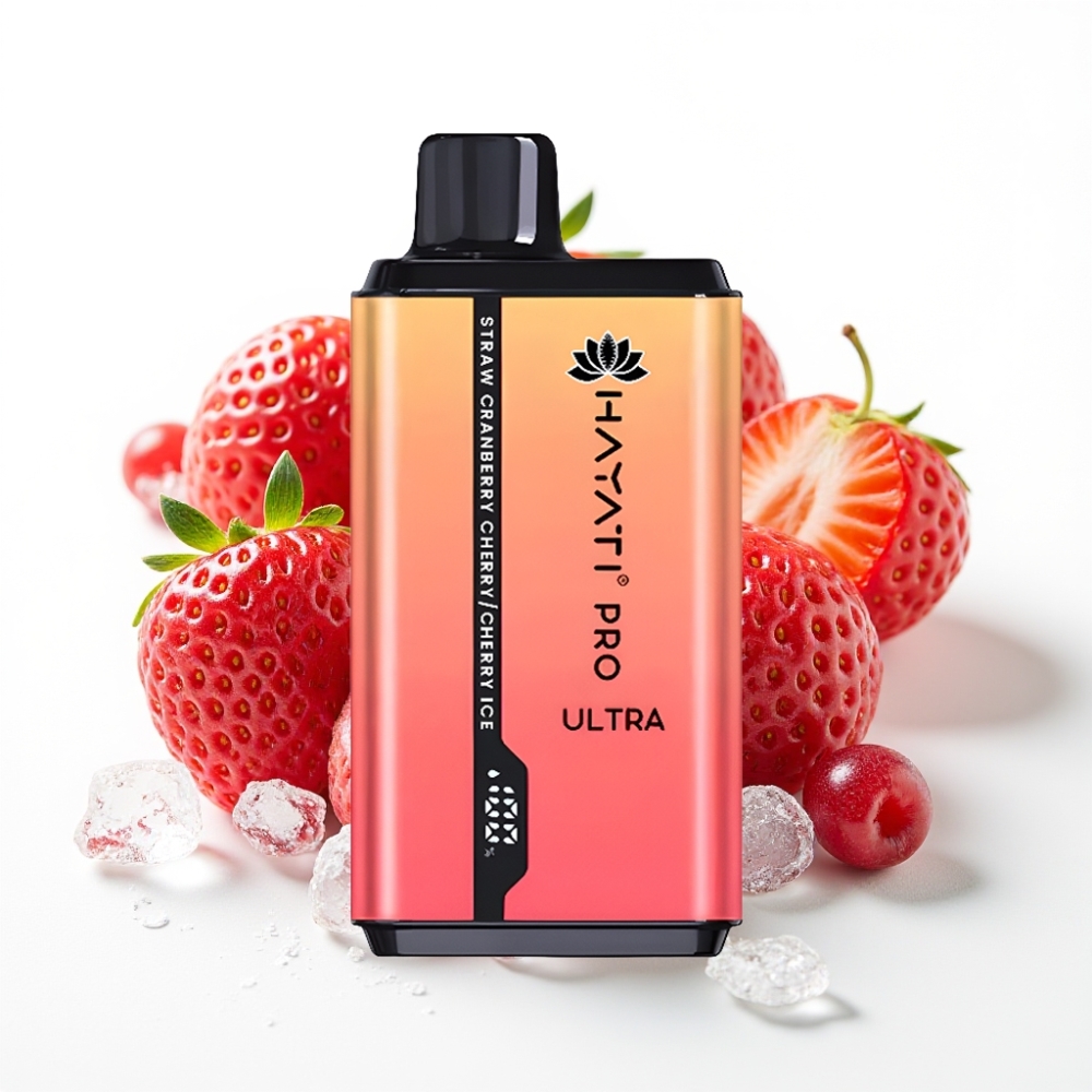 Hayati Pro Ultra 15000 Puffs 24ml Strawberry Cranberry Cherry Cherry Ice