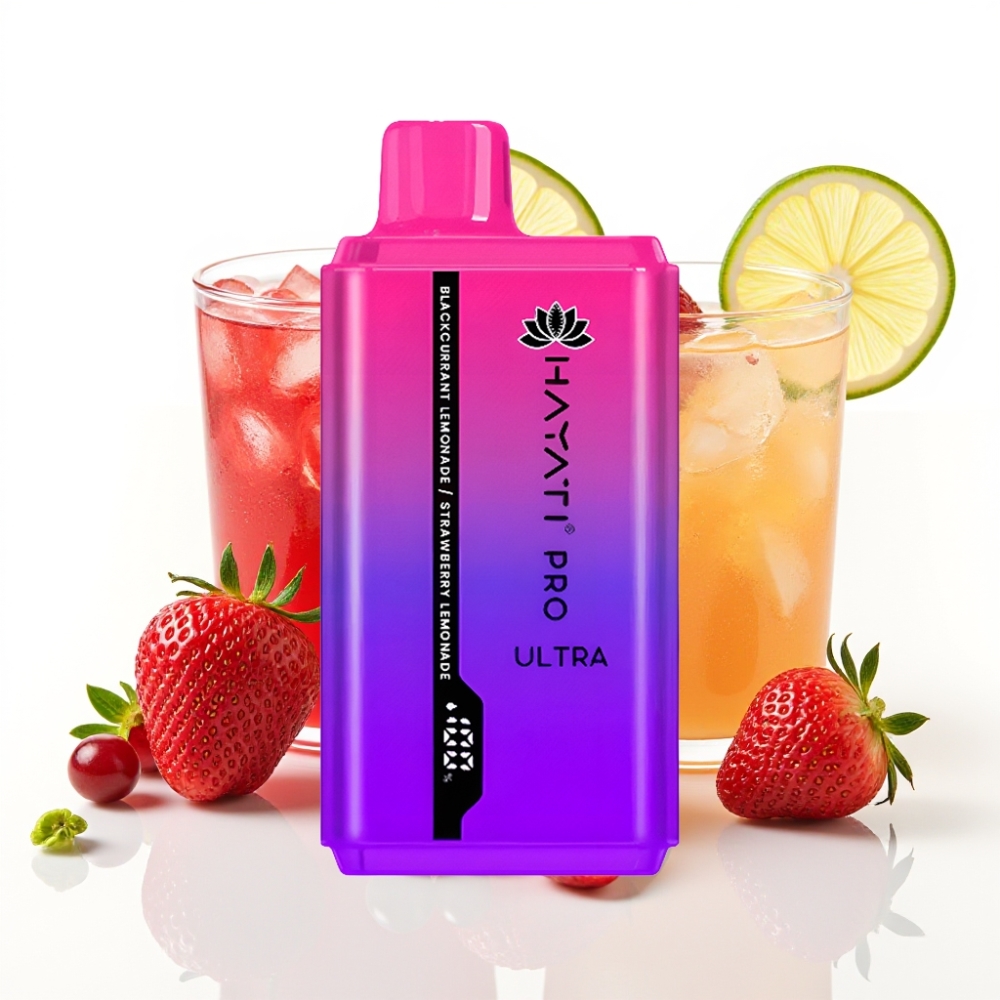 Hayati Pro Ultra 15000 Puffs 850mAh Blackcurrant Lemonade Strawberry Lemonade