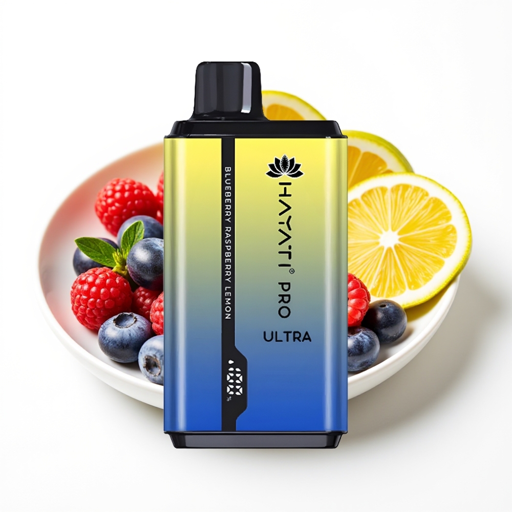 Hayati Pro Ultra 15000 Puffs 850mAh Blueberry Raspberry Lemon