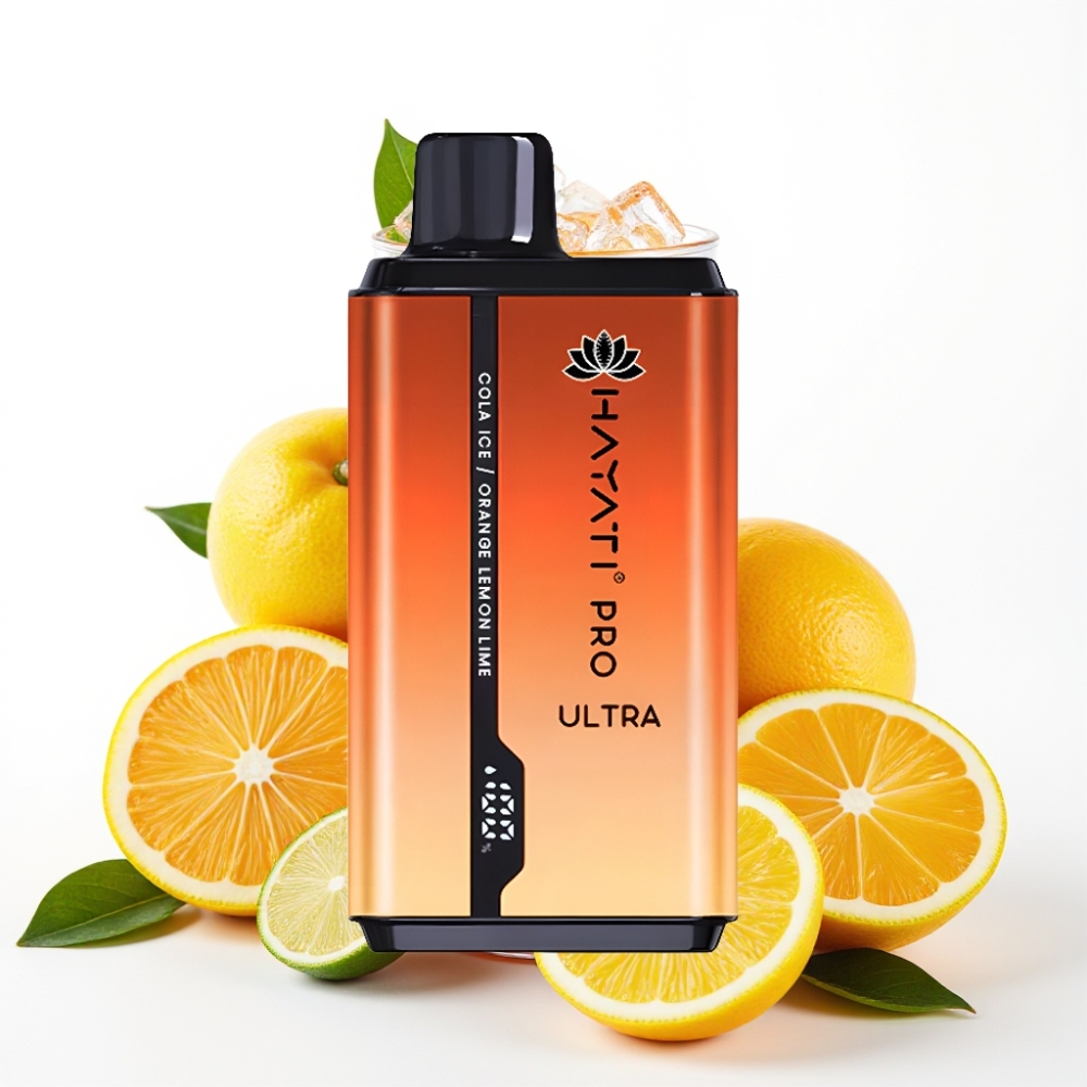 Hayati Pro Ultra 15000 Puffs 850mAh Cola Ice Orange Lemon  Lime