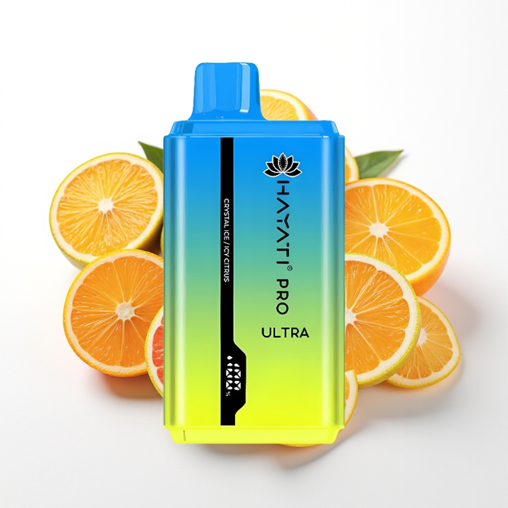 Hayati Pro Ultra 15000 Puffs 850mAh Crystal Ice Icy Citrus