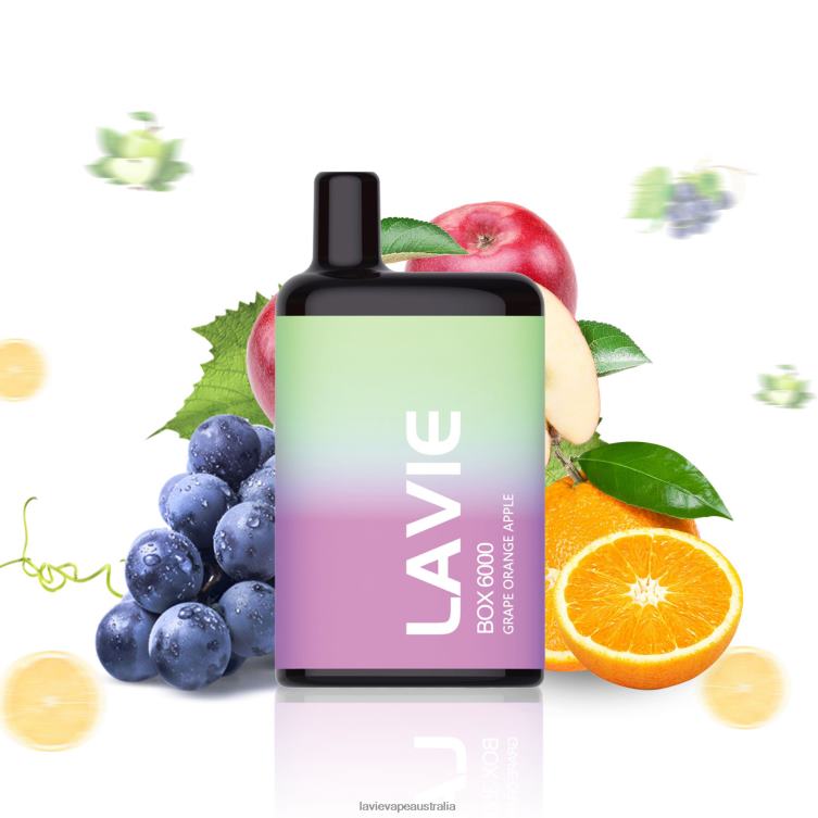 Lavie Disposable Vape - LAVIE BOX 6000 Puffs Grape Orange Apple D82X4202
