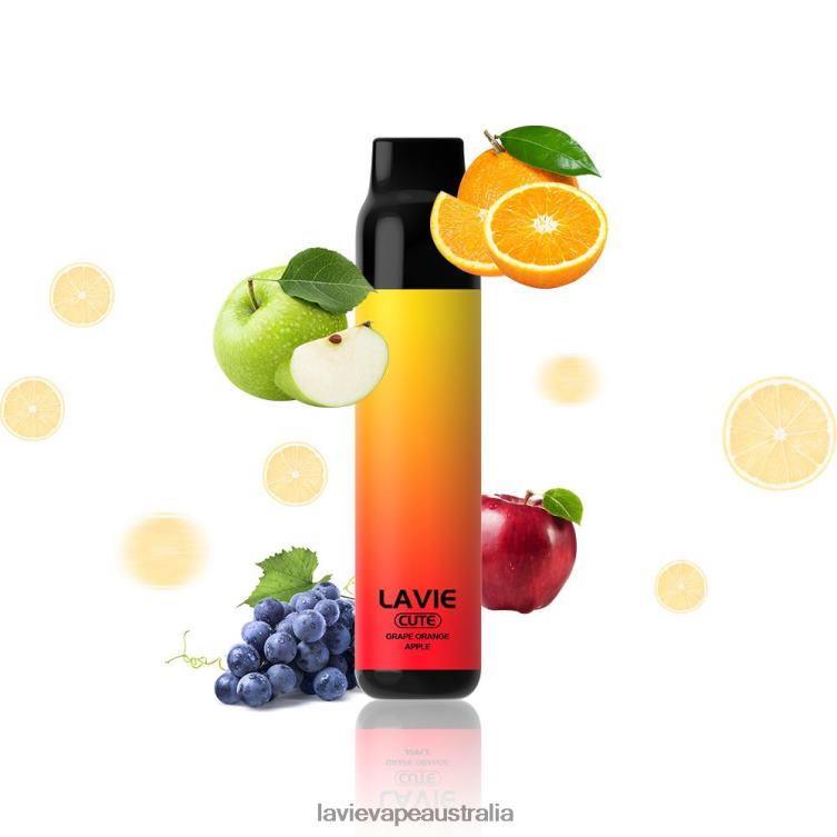 Lavie Vape Australia - LAVIE BAR 3000 Puffs Grape Orange Apple D82X4288