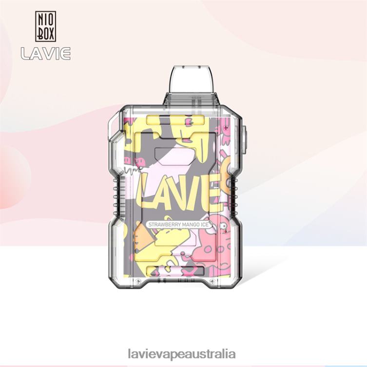 Lavie Vape Australia - LAVIE NIO BOX 9000 Puffs Strawberry Mango Ice D82X4190