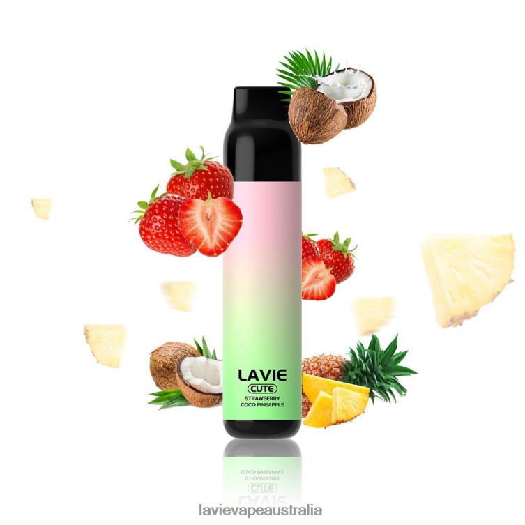 Lavie Vape Sydney - LAVIE BAR 3000 Puffs Strawberry Coco Apple D82X4291