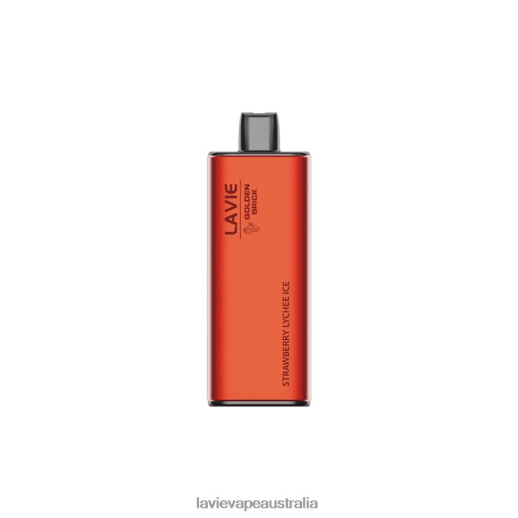 Lavie Vape Sydney - LAVIE GOLDEN BRICK 10000 Puffs Strawberry Lychee Ice D82X467