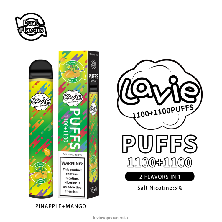 Lavie Vapes - LAVIE BAR Switch 2200 Puffs Pinapple/Mango D82X4296