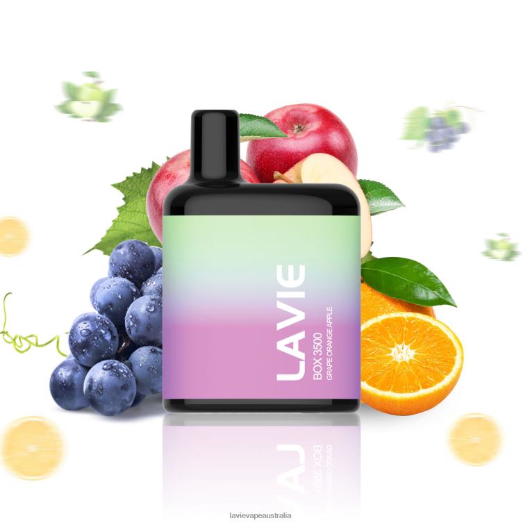 Lavie Vapes - LAVIE BOX 3500 Puffs Grape Orange Apple D82X4212